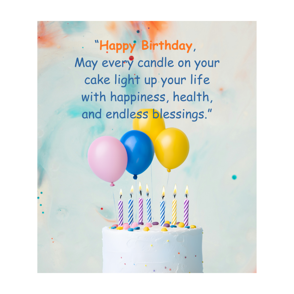 Happy Birthday May every flickering candle mark a blessing waiting to find you. 3
