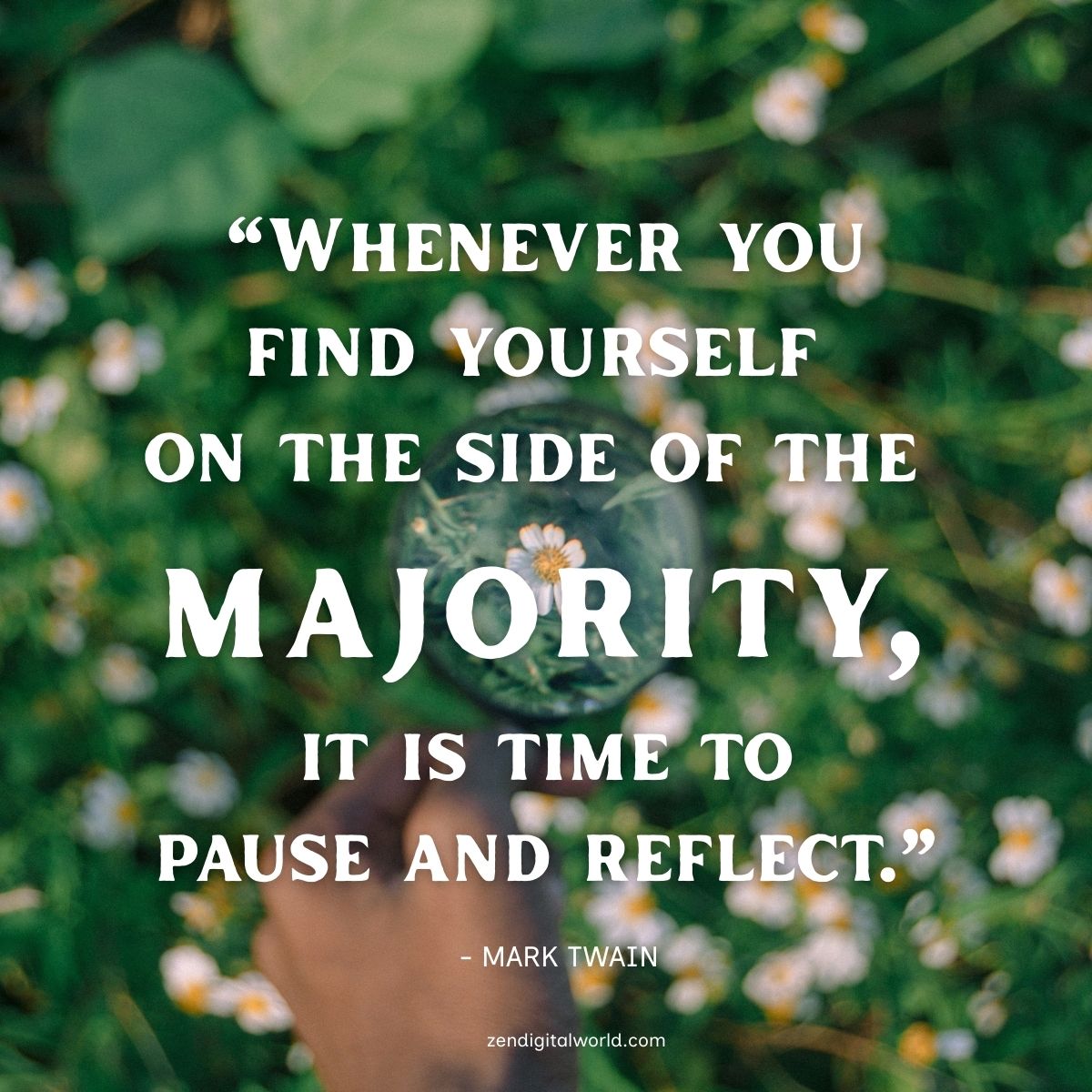 Mark Twain quote about focus