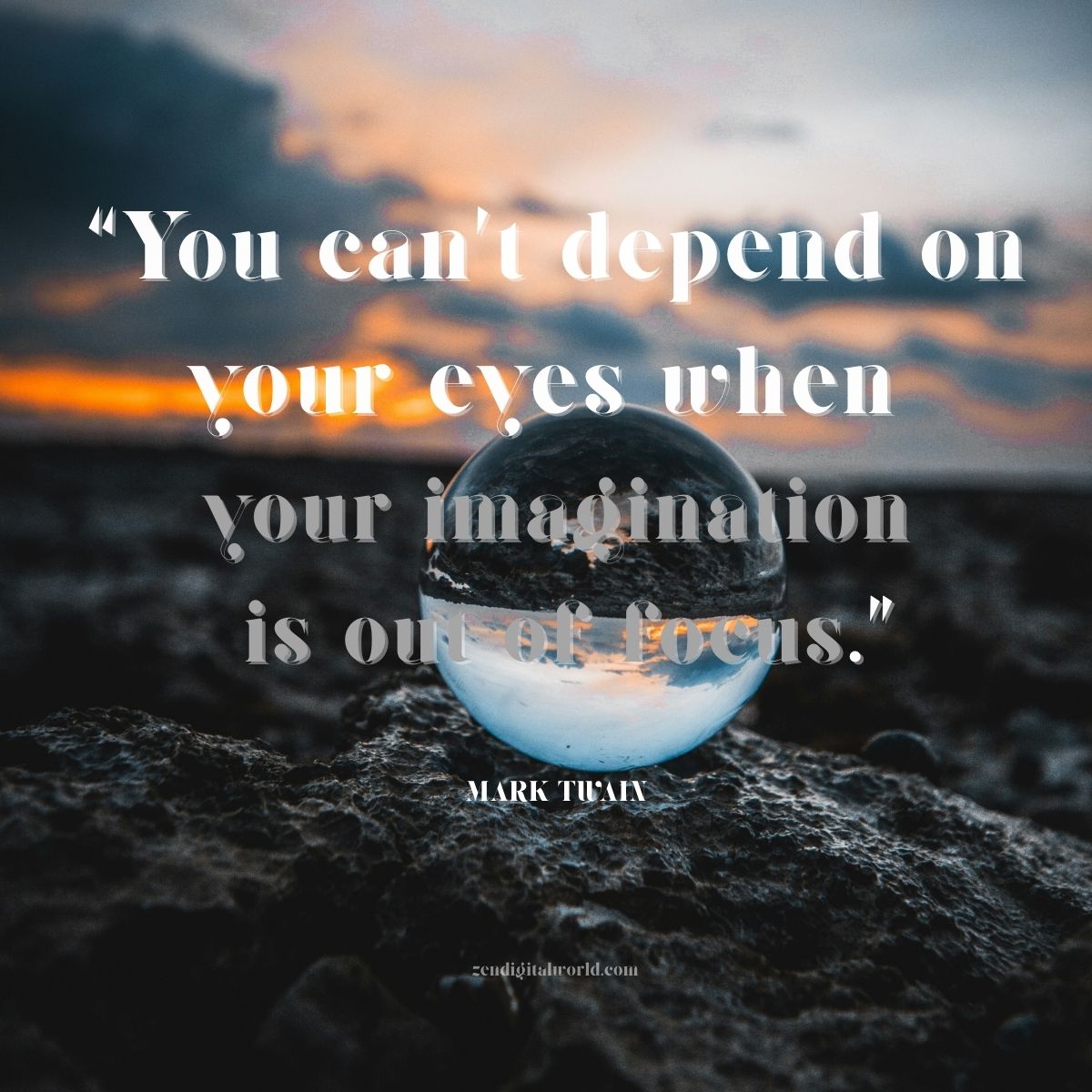 Mark Twain quote about focus