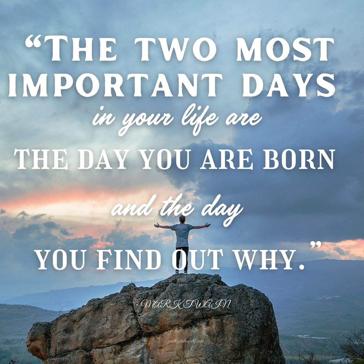 Mark Twain quote about focus