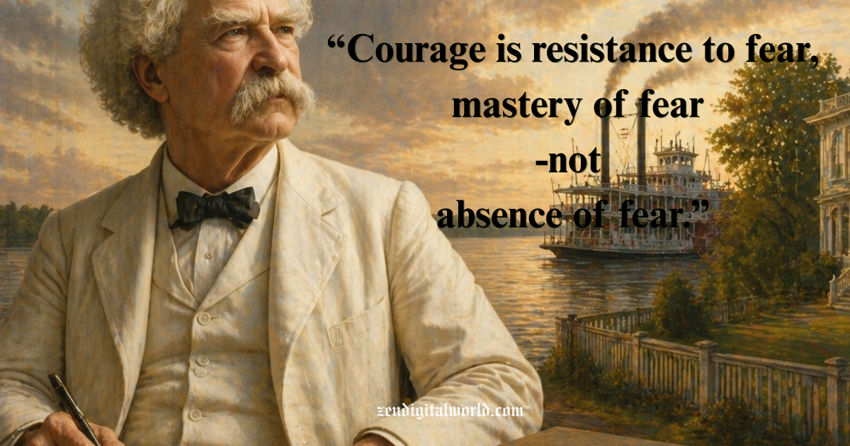 Inspiring Mark Twain Quotes on Life, Truth, and Thinking 1 mark twain quote courage